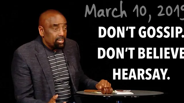 Church March 10: Don't Gossip