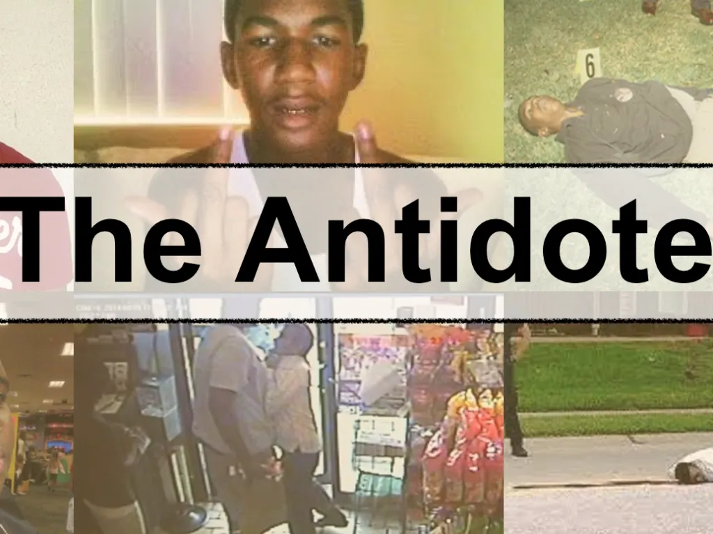 The Antidote collage with Trayvon Martin and Michael Brown