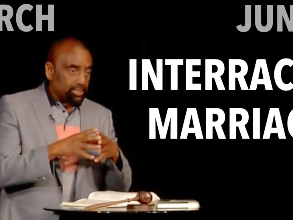 Jesse discusses interracial marriage at church